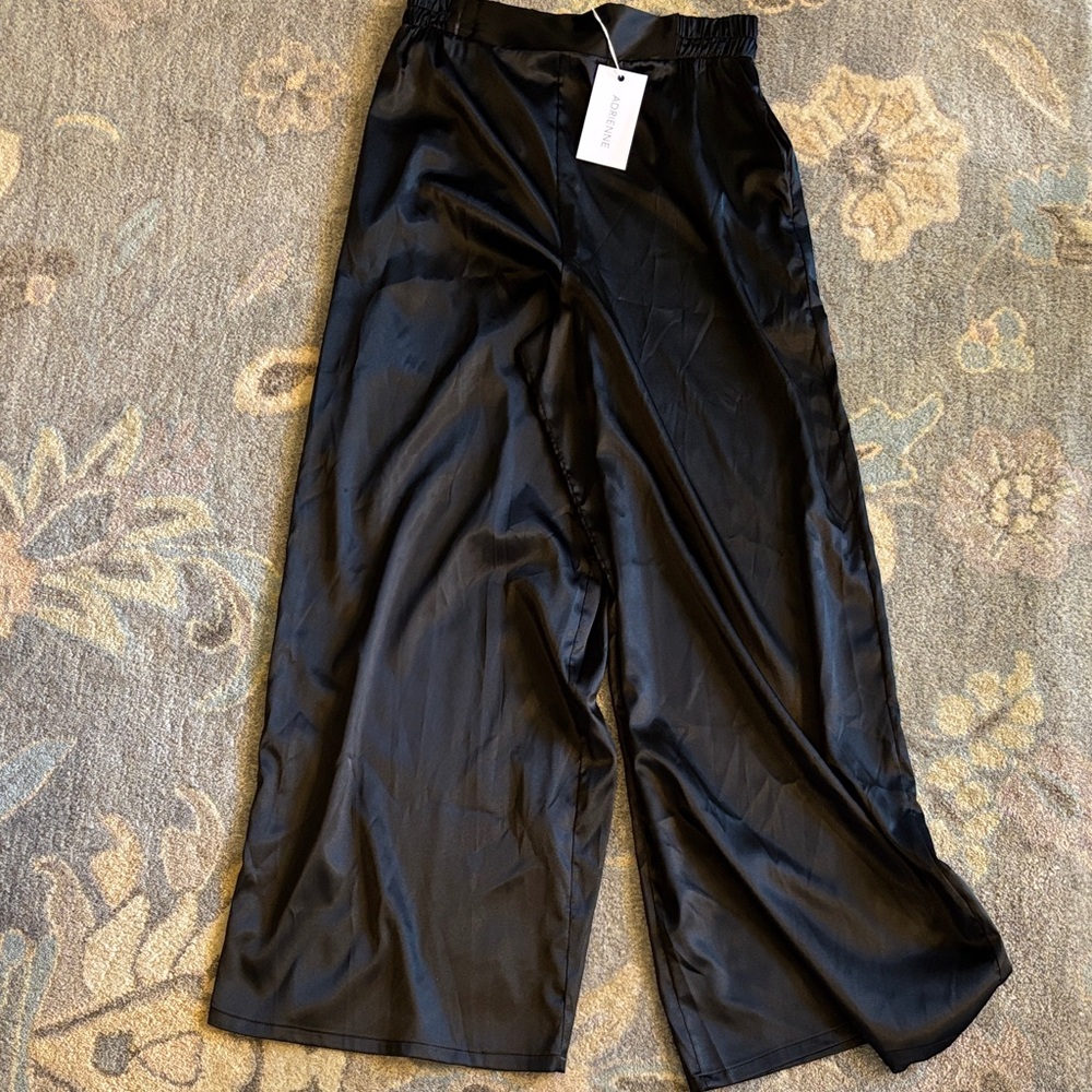 Adrienne Black Wide Leg Pants